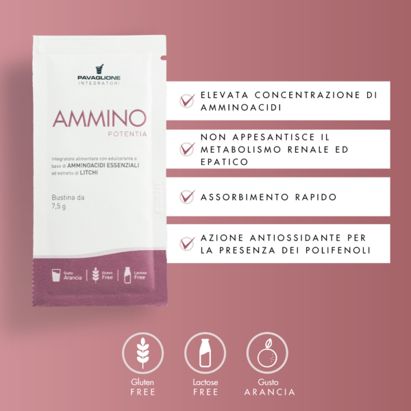 ammino potentia integratori amminoacidi fabbisogno proteico pavaglione integratori